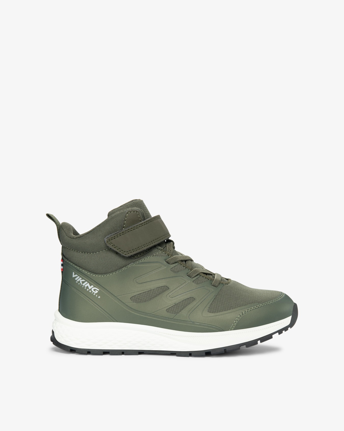 Zapatos Viking Equip Mid WP 1V – Unisex Niños, Impermeables, Con Membrana Watershield, Suela De Goma Y Ajuste Pull-on