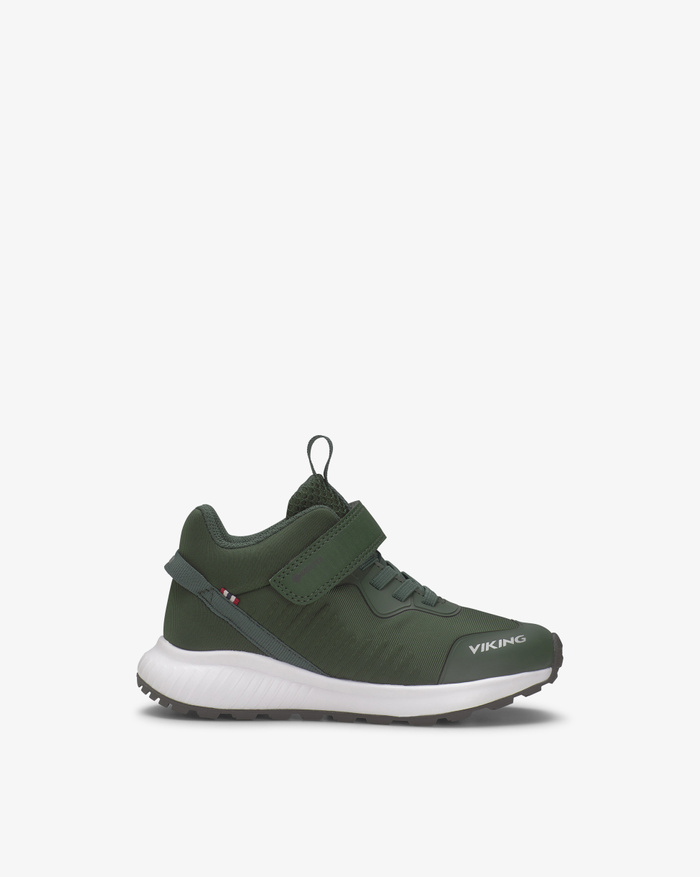 Viking Aery Tau Mid Kids Sneaker Green Gore-Tex Velcro